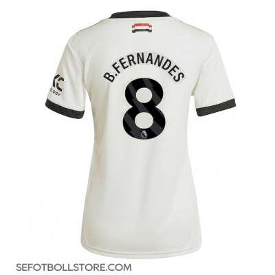 Manchester United Bruno Fernandes #8 Replika Tredje Tröja Dam 2024-25 Kortärmad Manchester United Bruno Fernandes #8 Replika Tredje Tröja Dam 2024-25 Kortärmad